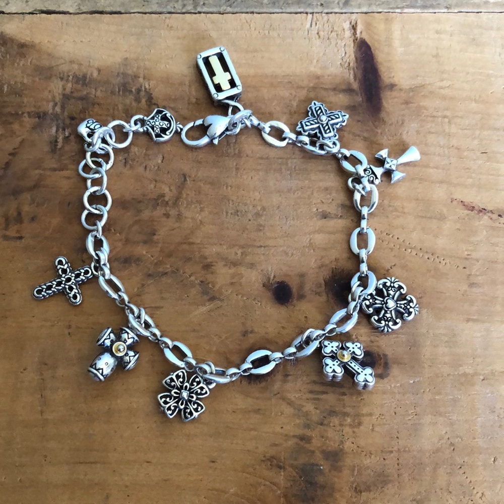 Brighton  Eternity Cross Charm Bracelet